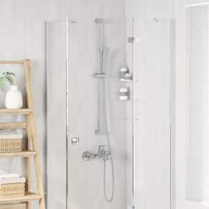 Zestaw systemu prysznicowego chromowany 100 cm Stal nierdzewna