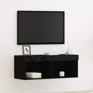 Zestaw szafek RTV 80 x 30 x 30 cm Czarny Dąb