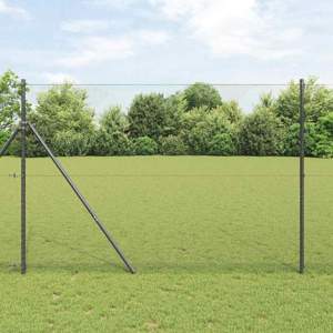 Sześcioramienna podstawa ogrodzenia 10 x 1,6 m Stal pokryta PVC