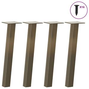 Nogi do stolika kawowego 4 szt. Naturalna stal 30 cm Stal