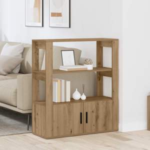 Bufet dąb artisan 30 x 80 x 90 cm Drewno inżynieryjne
