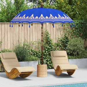 Baliński Parasol z Bazą niebieski 215 x 215 x 260 cm