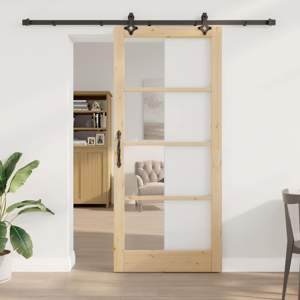 Drzwi przesuwne Naturalny 93 x 211 cm