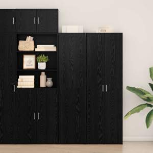 Highboard Czarny Dąb 45 x 42,5 x 185 cm