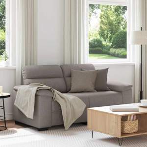 Sofa 2-osobowa Taupe 160x81x84 cm Tkanina