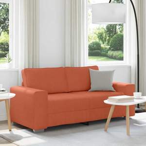 Sofa dwuosobowa, czerwono-pomarańczowa, 180x77x82 cm