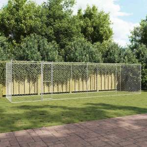 Klatka dla psa Srebrny 800 x 200 x 200 cm Stal Galwanizowana
