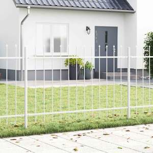 Ogrodzenie Ogrodowe WOERDEN 2 szt. 3,4 x 1 m Biały