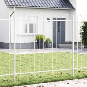 Ogrodzenie Ogrodowe WOERDEN 2 szt. 3,4 x 1,2 m Biały