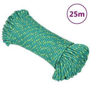Linka żeglarska, zielona, 3 mm, 25 m, polipropylen