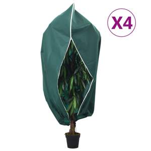 Kaptury ochronne z suwakiem, 4 szt., 70 g/m² 1,55x1,55 m