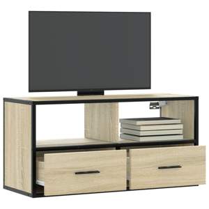 Szafka pod telewizor, dąb sonoma, 80x31x39,5 cm