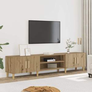 Szafka TV, dąb artisan, 180x31,5x40 cm, materiał drewnopochodny