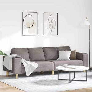 Sofa do salonu Ciemnoszary 250 x 77 x 76 cm Poliester