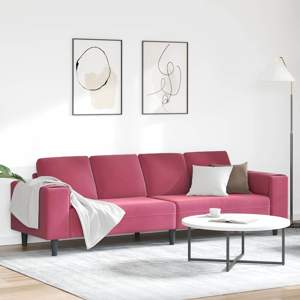 Sofa do salonu Czerwone wino 250 x 77 x 76 cm