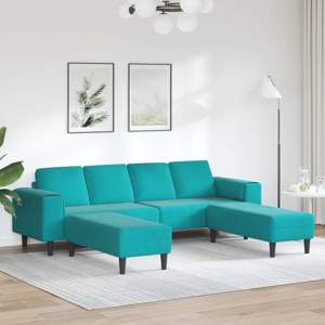 Sofa do salonu 3 szt. Turkusowy