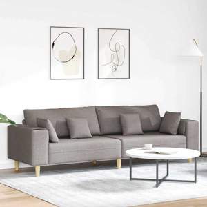 Sofa Ciemnoszary 250 x 77 x 76 cm tkanina