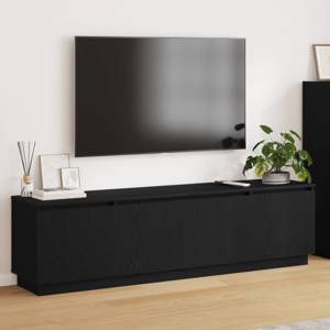 Szafka pod telewizor 180 x 38 x 49 cm Czarny Dąb