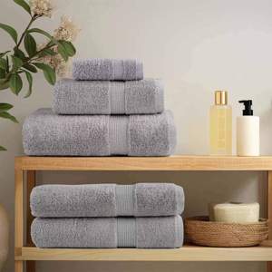 Ręcznik Gościnny SOLUND 10 szt. Szary 15 x 21 cm 550 gsm
