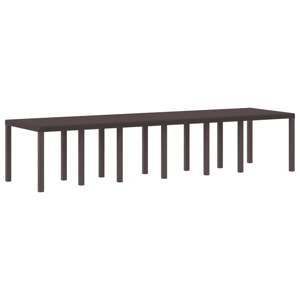 Stół Ogrodowy Brązowy 350 x 100 x 74 cm polirattan