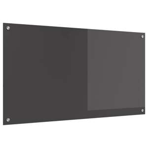 Panel kuchenny Ciemnoszary 110 x 60 cm szkło hartowane