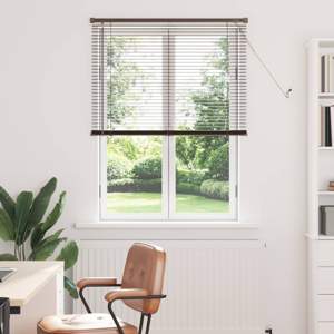 Żaluzja wenecka Ciemnobrązowy ze wzorem 150 x 80 cm 25 mm PVC