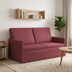 Sofa dwuosobowa Czerwone wino 150 x 81 x 82 cm tkanina