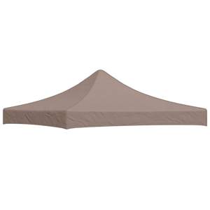 Dach namiotu imprezowego, 3 x 3 m, kolor taupe, 270 g/m²