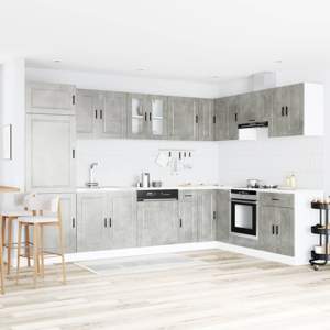 Szafka pod zlew Porto 2 szt. Szary 80 x 46 x 81,5 cm