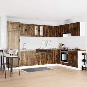 Szafka pod zlew Porto 2 szt. Brązowy 80 x 46 x 81,5 cm