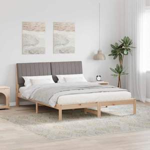 Ramka łóżka Brązowy 160 x 200 cm Lite drewno sosnowe