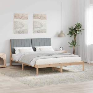 Ramka łóżka Brązowy 150 x 200 cm Lite drewno sosnowe