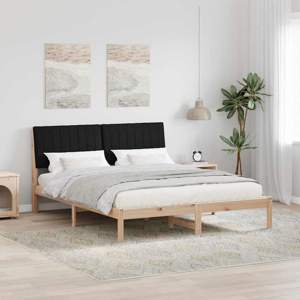 Ramka łóżka Brązowy 150 x 200 cm Lite drewno sosnowe