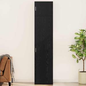 Bufet 2 szt. Czarny Dąb 50 x 41 x 225 cm
