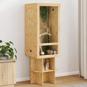 Terrarium Brązowy 50 x 50 x 150 cm OSB