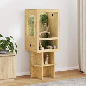 Terrarium Brązowy 50 x 50 x 130 cm OSB
