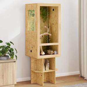 Terrarium Brązowy 50 x 50 x 150 cm OSB