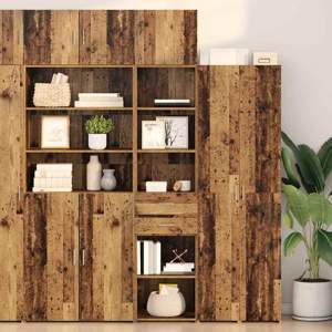 Highboard Stare drewno 45 x 42,5 x 185 cm Drewno inżynieryjne