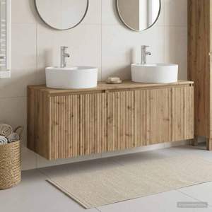 Zestaw Szafek Łazienkowych 3 szt. Dąb artisan