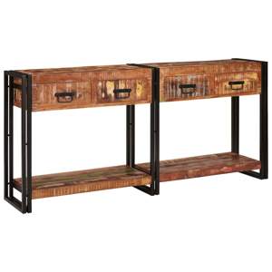 Stoliki konsolowe 2 szt. Wielokolorowe 161 x 33 x 75 cm