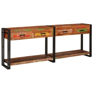 Stoliki konsolowe 2 szt. Wielokolorowe 200 x 33 x 75 cm