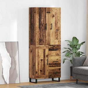 Highboard 2 szt. Stare drewno 69,5 x 34 x 180 cm
