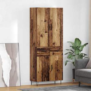 Highboard 2 szt. Stare drewno 69,5 x 34 x 180 cm