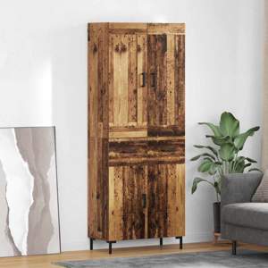 Highboard 2 szt. Stare drewno 69,5 x 34 x 180 cm