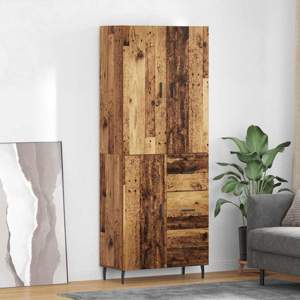 Highboard 2 szt. Stare drewno 69,5 x 34 x 180 cm