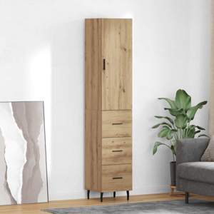 Highboard Dąb rzemieślniczy 34,5 x 34 x 180 cm