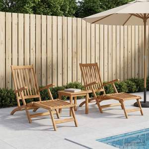 Składane krzesło na taras 2 pcs naturalny Lite drewno teakowe