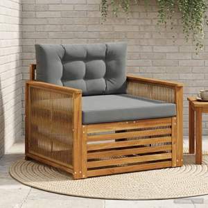 Środkowa sofa ogrodowa naturalny