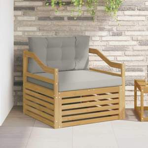 Sofa na zewnątrz Biały i jasnoszary