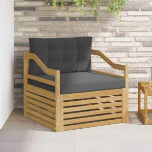 Sofa na zewnątrz Biały i antracyt